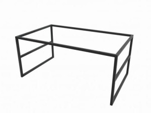 STELAŻ STOLIKA STAMFORD LITE - Stolik kawowy industrialny z półką na wymiar